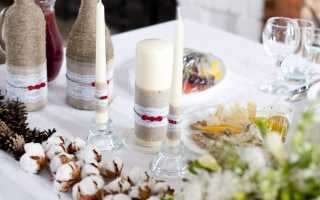 Декор бутылок к новому году своими руками: 20+ мастер-классов с фото