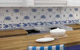 Дизайн кухни в стиле гжель в квартире и частном доме (114 фото интерьеров)