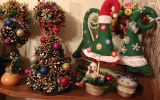 Как сделать новогодний топиарий своими руками для начинающих: 50 поделок с пошаговыми инструкциями и фото