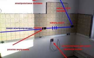 Как сделать или перенести розетки на кухне во время или после ремонта