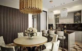 Геометрический шарм кухни в стиле арт-деко: руководство по дизайну (65 фото интерьеров)