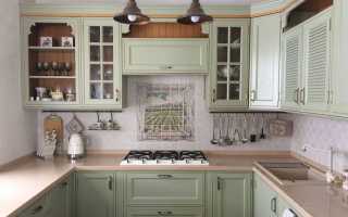 Ближе к природе: дизайн кухни в зеленых тонах