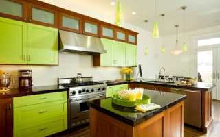Стильно и смело: дизайн интерьера салатовой кухни (95 фото)