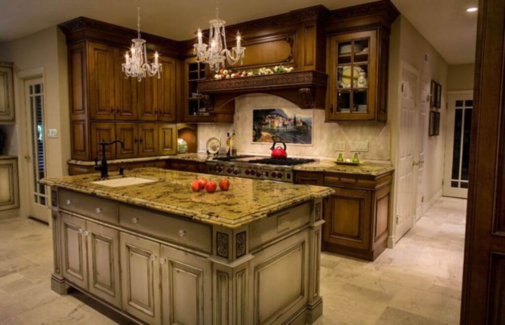 Отделка кухни декоративным камнем (искусственным и натуральным): дизайн интерьера, варианты и сочетания, фото