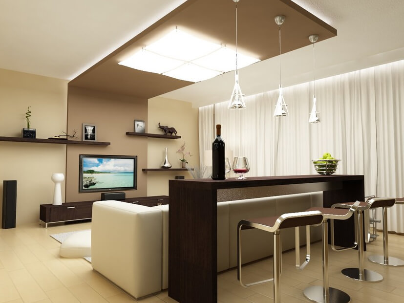 Дизайн кухни с барной стойкой: советы по оформлению и фото-примеры