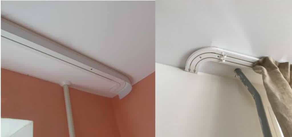 Как повесить карниз на натяжной потолок, если он уже натянут?