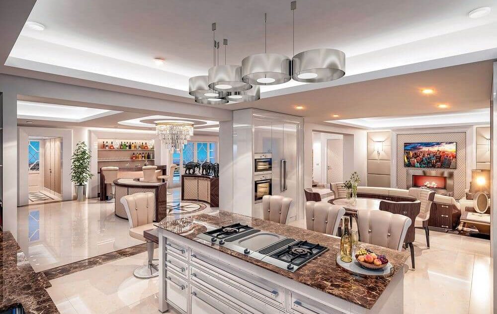 Геометрический шарм кухни в стиле арт-деко: руководство по дизайну (65 фото интерьеров)