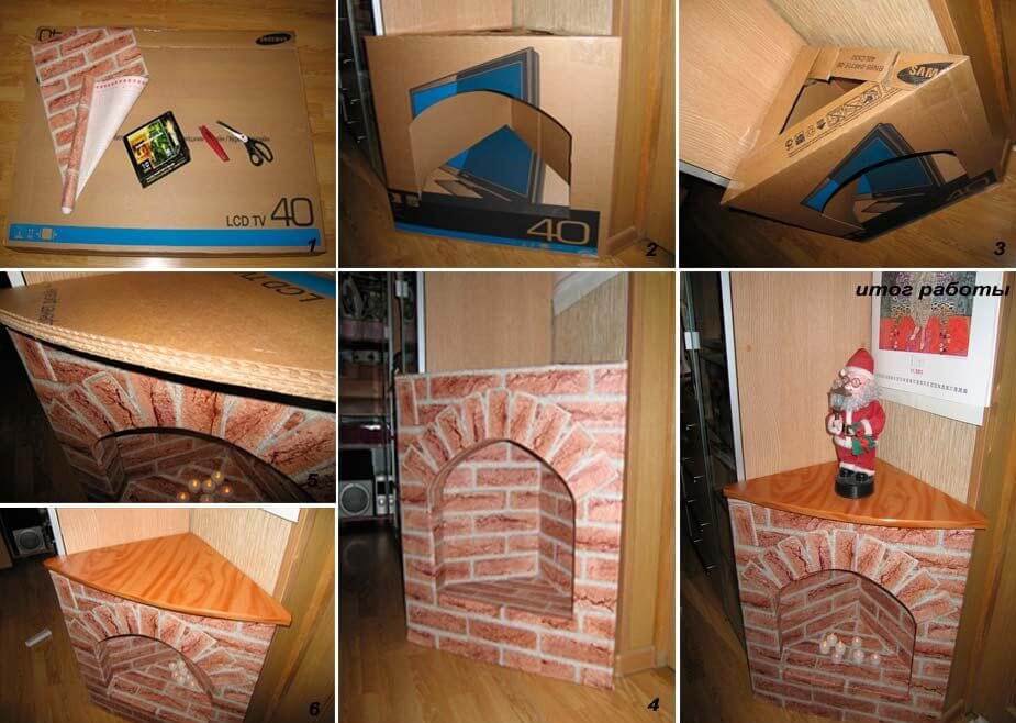 Декоративный фальш-камин своими руками: 15 пошаговых инструкций с фото