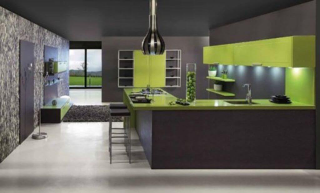 Отделка кухни декоративным камнем (искусственным и натуральным): дизайн интерьера, варианты и сочетания, фото