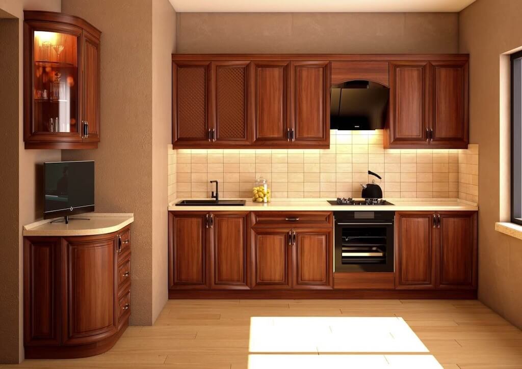 Деревянная кухня из массива в современном стиле: 135 фото-идей мебели, отделки и декора