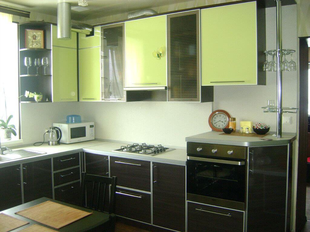 Стильно и смело: дизайн интерьера салатовой кухни (95 фото)