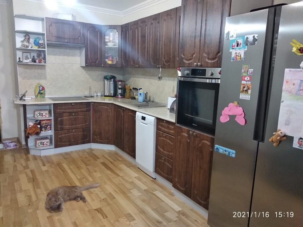 Бюджетная классическая кухня в новостройке от нашей читательницы из Краснодара