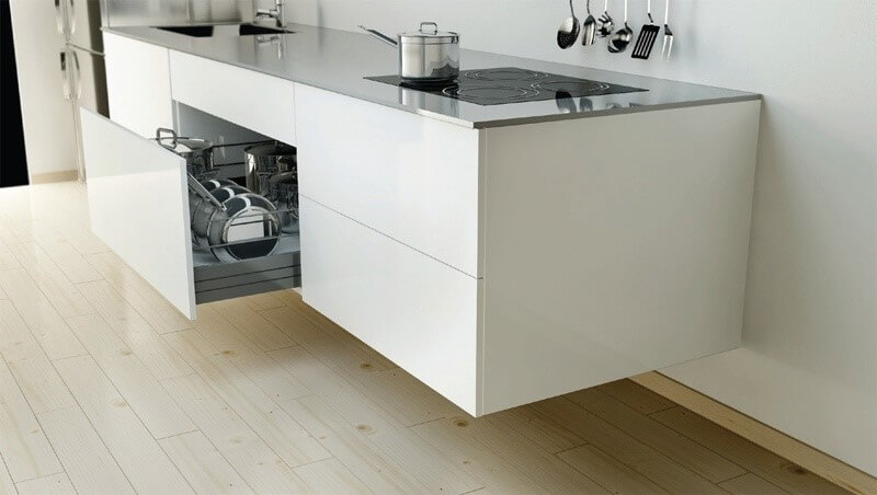 Подвесная кухня без ножек — парящая и стильная, или непрактичная и ненадежная?