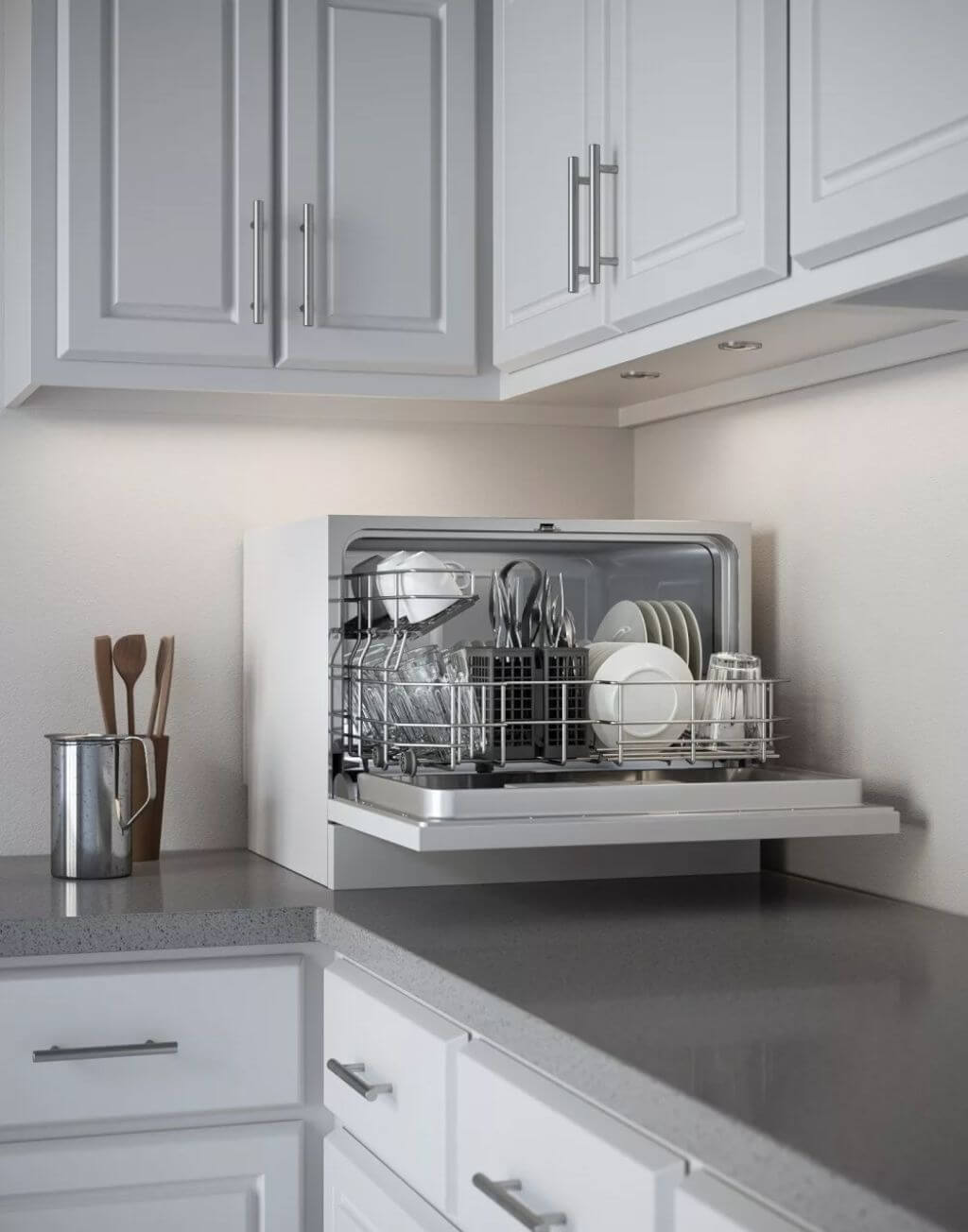 Куда поставить посудомоечную машину в маленькой кухне (+примеры установки с фото)