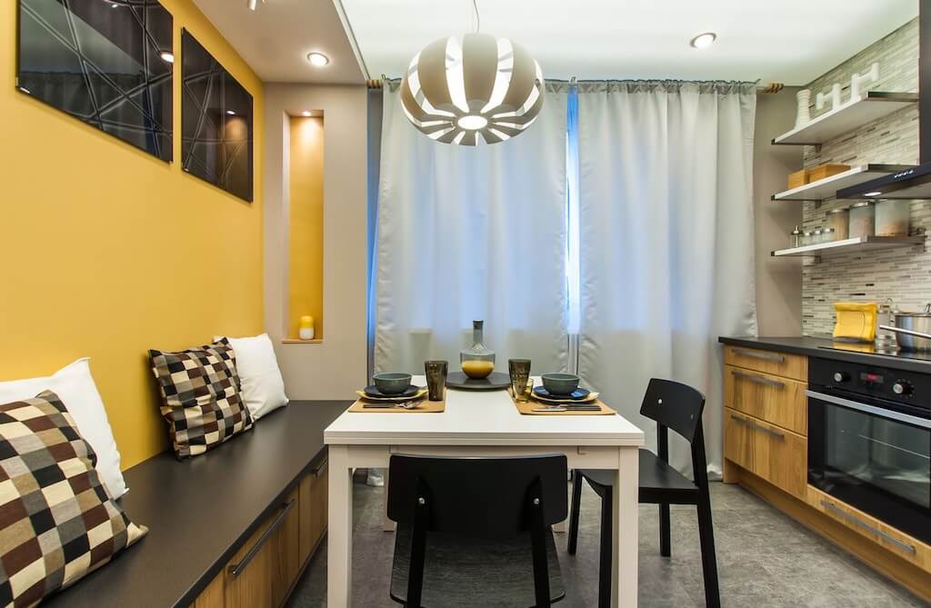 Современный дизайн кухни 12 кв. м (+ 80 фото интерьеров)