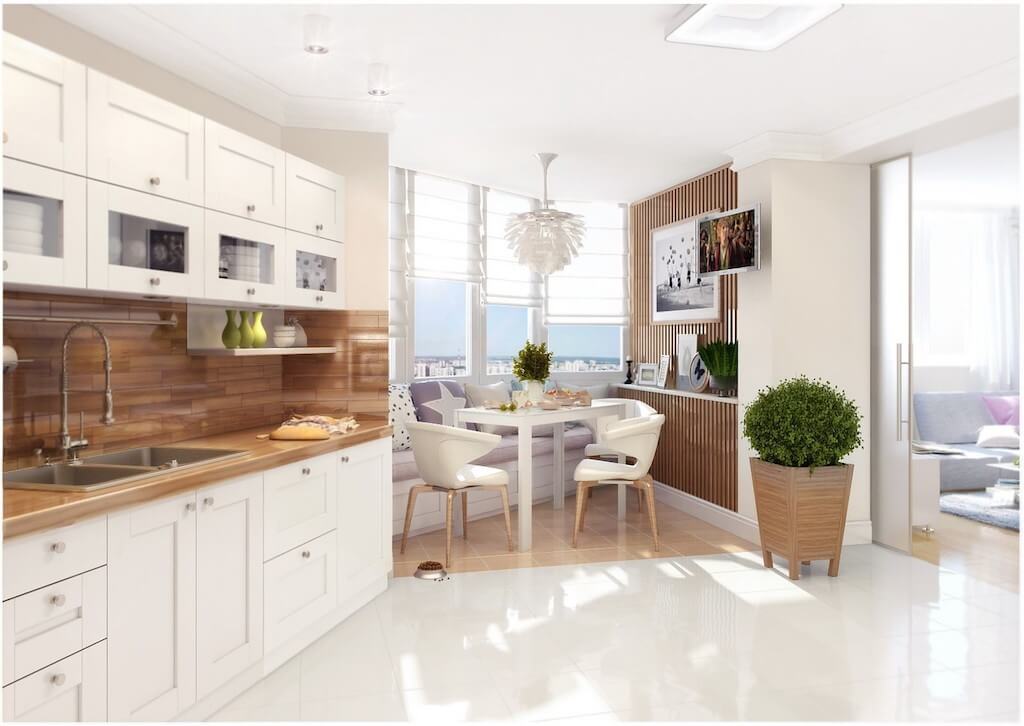 Кухни «под дерево»: максимум практичности по адекватной цене (+35 фото)