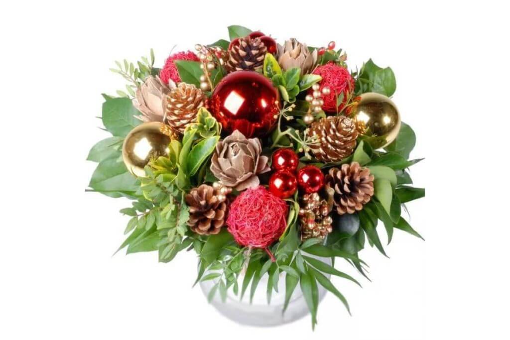 Новогодний букет вместо елки: 35 поделок своими руками