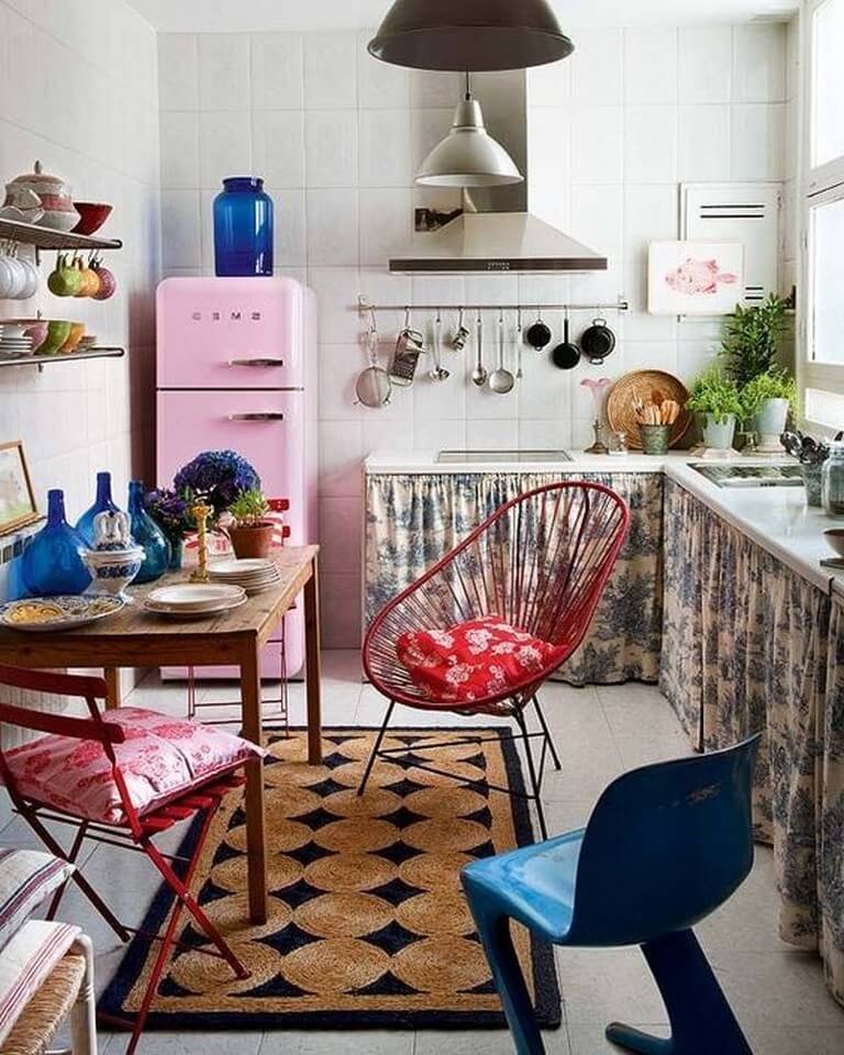 Интерьер кухни в стиле бохо-шик: это не бардак, это богема!