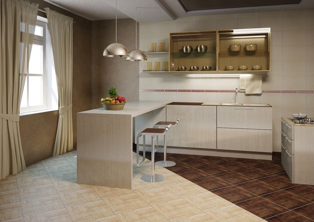 Что лучше на кухне, плитка или линолеум: плюсы и минусы, комбинированный пол