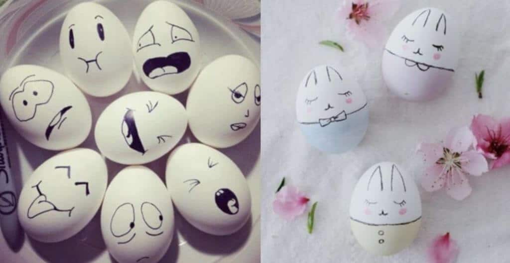 60 идей, как покрасить яйца на Пасху интересно и красиво своими руками с «химией» и без