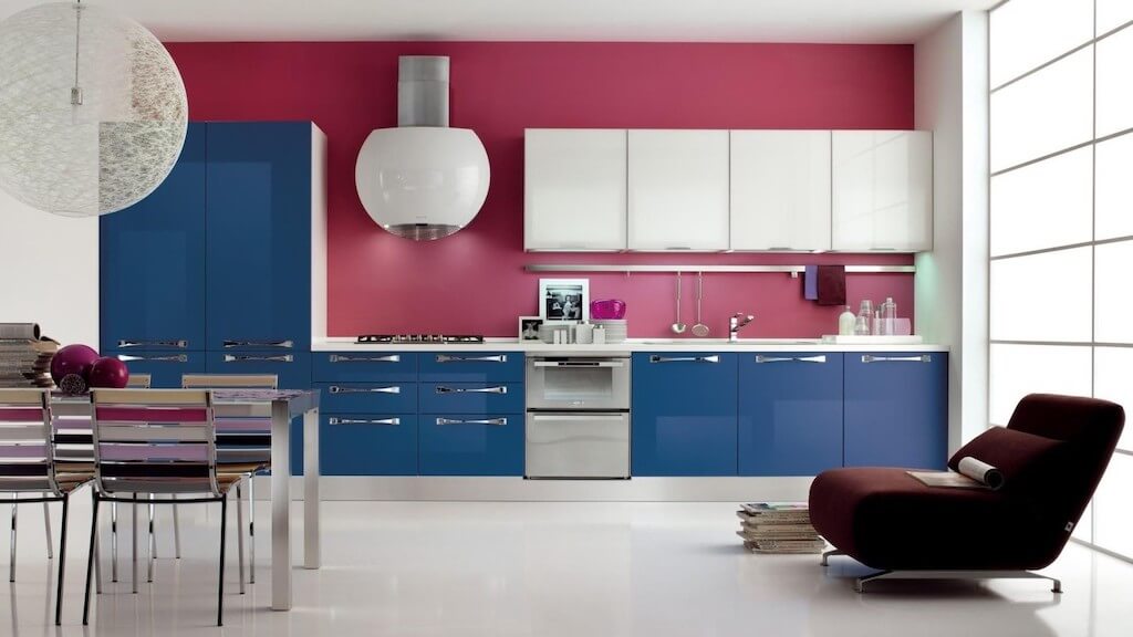 Стильная синяя кухня: шаги для создания идеального интерьера, 70 фото-примеров