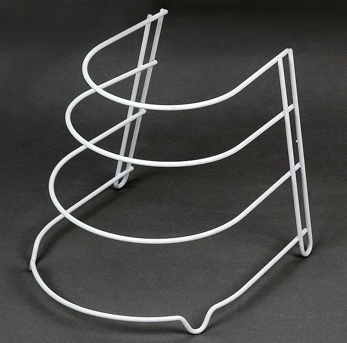 Как хранить крышки от кастрюль на кухне: приспособления своими руками