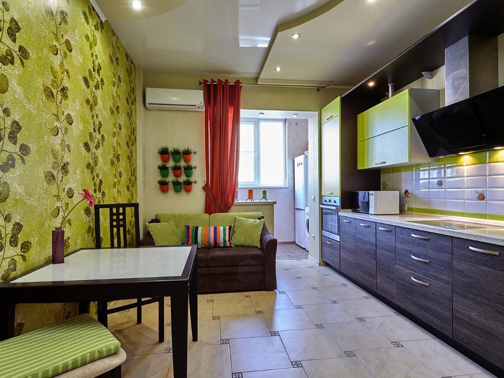 Современный дизайн кухни 12 кв. м (+ 80 фото интерьеров)