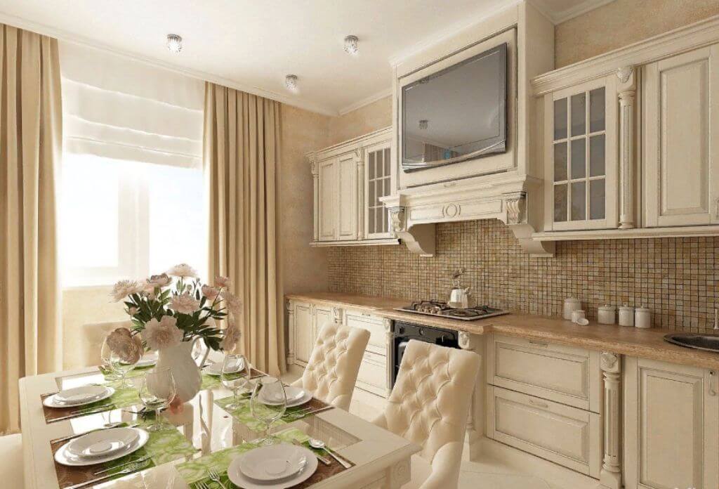 Кухня в бежевых тонах: дизайн интерьера, фото реальных объектов