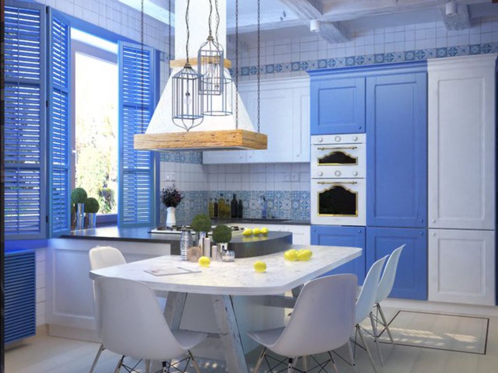 Запах моря и свежесть бриза даже в городе: кухня в средиземноморском стиле