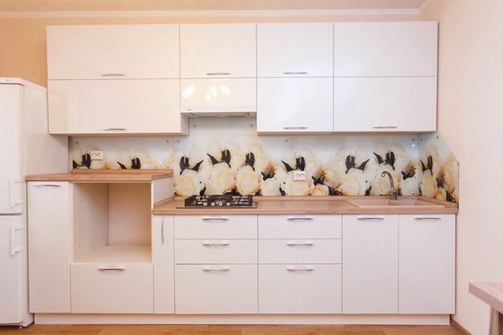 Столешницы под дерево для кухни: из камня, пластика, ДСП, МДФ (+ 30 фото)