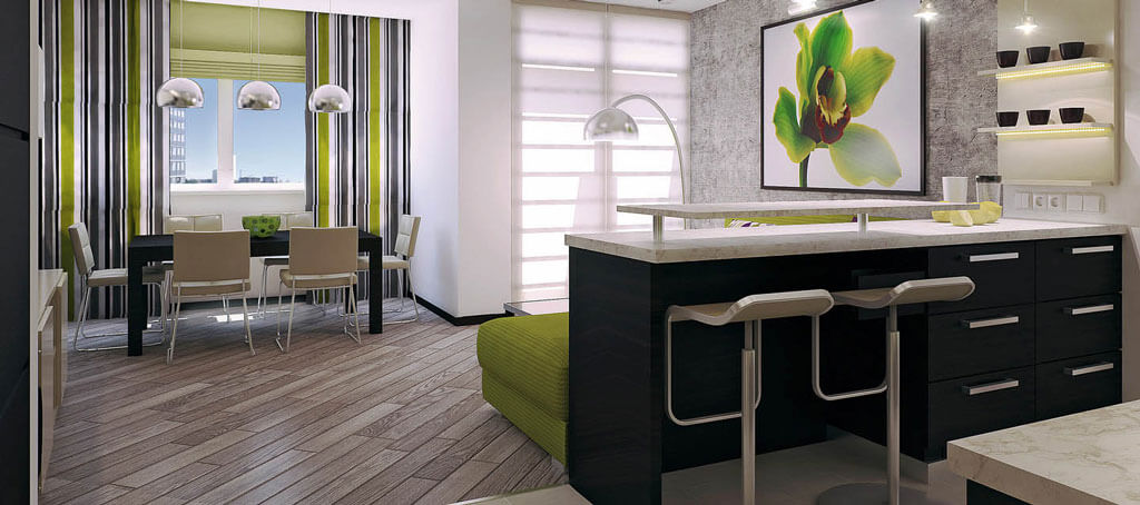 Подбираем высоту барной стойки на кухне от пола: полное руководство