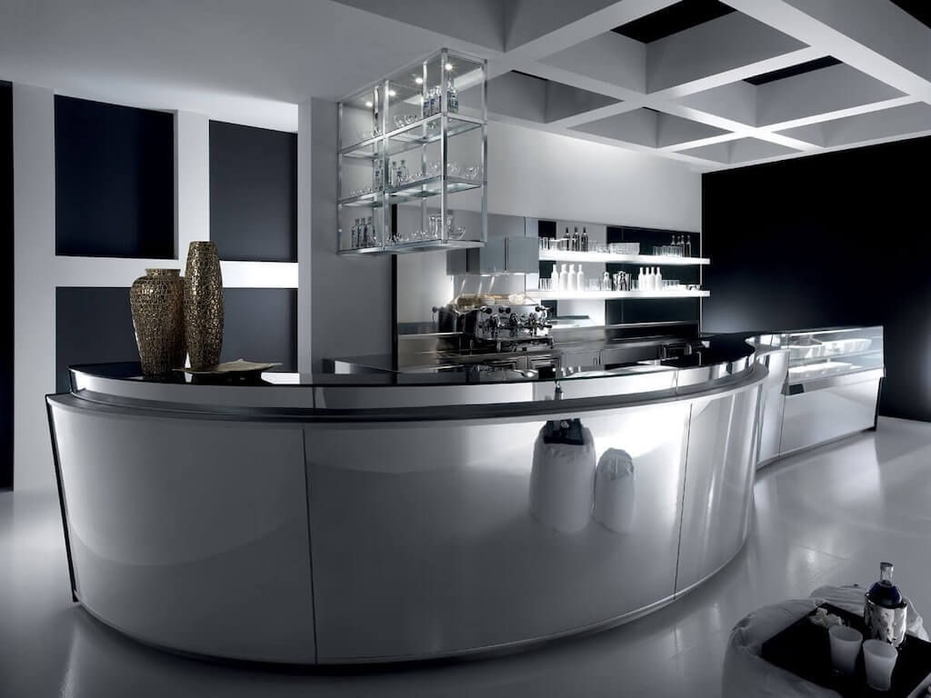 Угловая кухня с барной стойкой: выбор мебели, планировка и дизайн