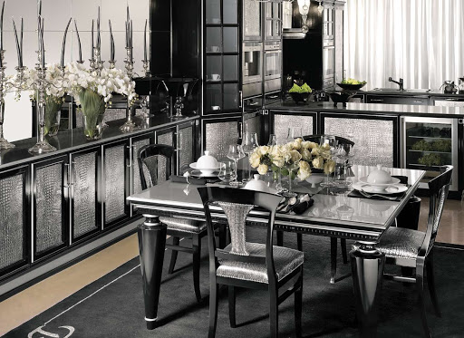 Геометрический шарм кухни в стиле арт-деко: руководство по дизайну (65 фото интерьеров)