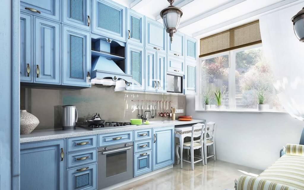 Стиль прованс на кухне: постоянная романтика и уют (+75 фото красивых интерьеров)
