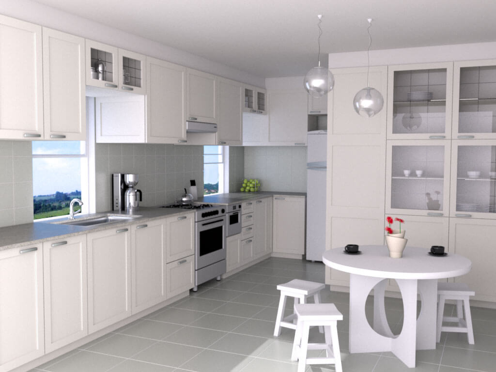 Кухня под потолок: идеи интерьера с высокими шкафами в стиле классика, модерн, хай-тек