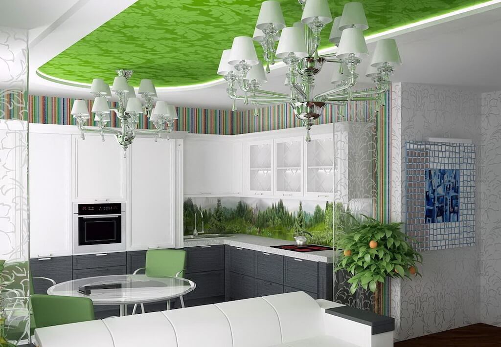 Какие потолки лучше устанавливать на кухне — фото и особенности современных вариантов