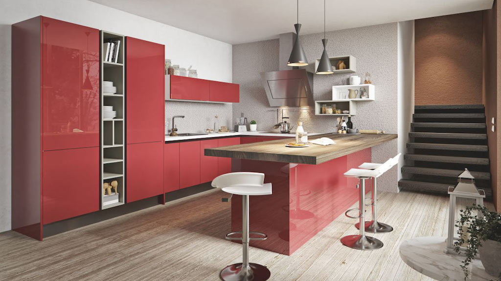 Кухня будущего: гарнитур без ручек (+30 фото интересных решений)