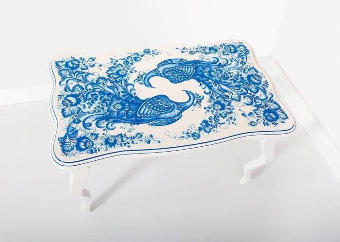 Дизайн кухни в стиле гжель в квартире и частном доме (114 фото интерьеров)