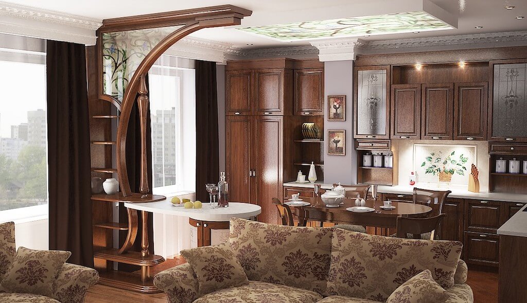 Дизайн кухни-студии: 60 фото интерьеров в малогабаритных квартирах и просторных частных домах