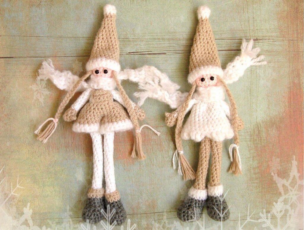 Новогодние куклы на длинных ногах: как сделать своими руками гнома, лося (оленя), снеговика