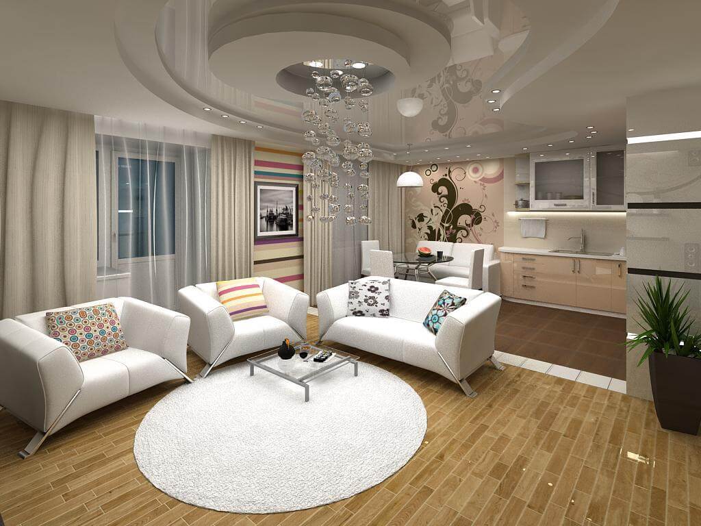 Дизайн кухни-студии: 60 фото интерьеров в малогабаритных квартирах и просторных частных домах