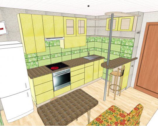 Как обставить кухню размером 11 кв. м и рационально использовать пространство