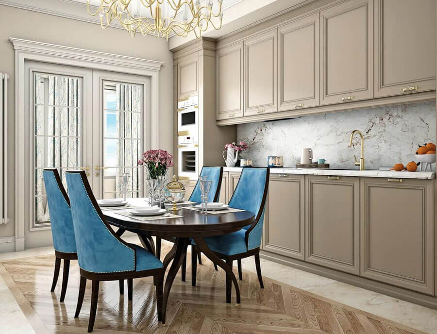 Кухни в стиле неоклассика: комфортный шик в интерьере квартиры и дома