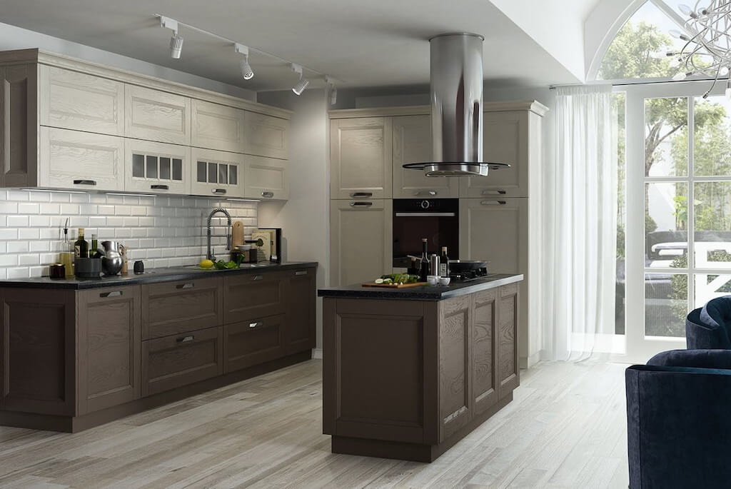 Деревянная кухня из массива в современном стиле: 135 фото-идей мебели, отделки и декора