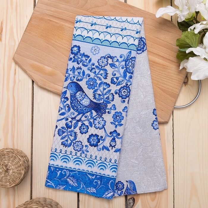 Дизайн кухни в стиле гжель в квартире и частном доме (114 фото интерьеров)