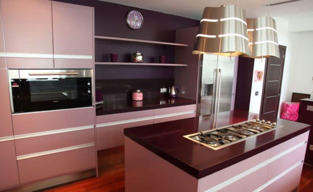 Кухня в розовых тонах: дизайн интерьера, 88 фото-идей