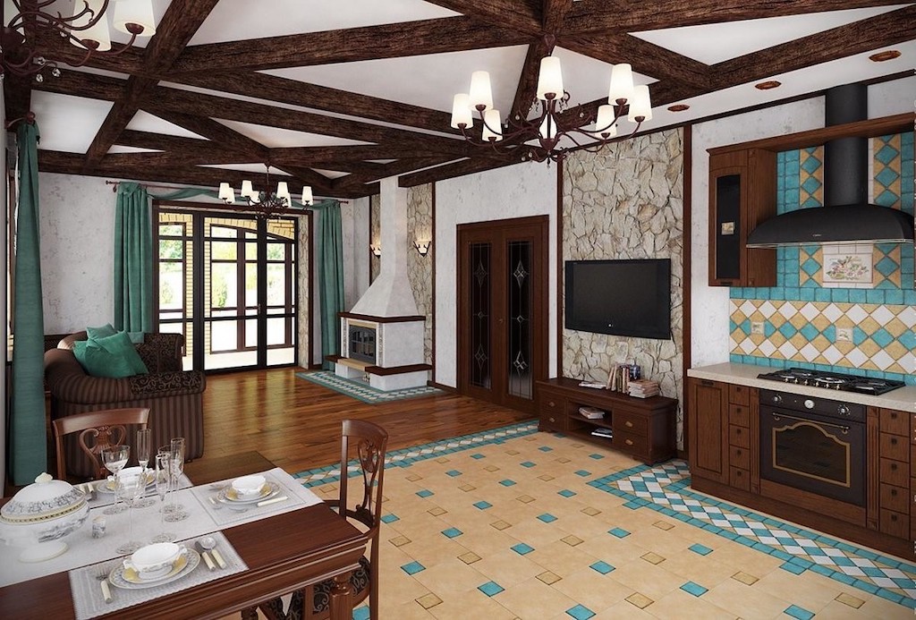 14 советов, как создать потрясающий дизайн кухни в деревянном доме (+80 фото реальных интерьеров)