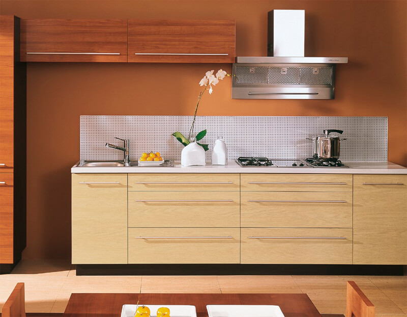 Кухни из шпона: выбор дизайна, изготовление и реставрация шпонированных МДФ фасадов, 55 фото