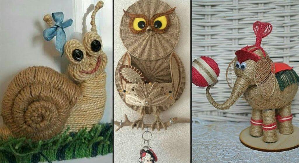 Что можно сделать из джутовой веревки (каната) своими руками: 75 идей поделок из джута