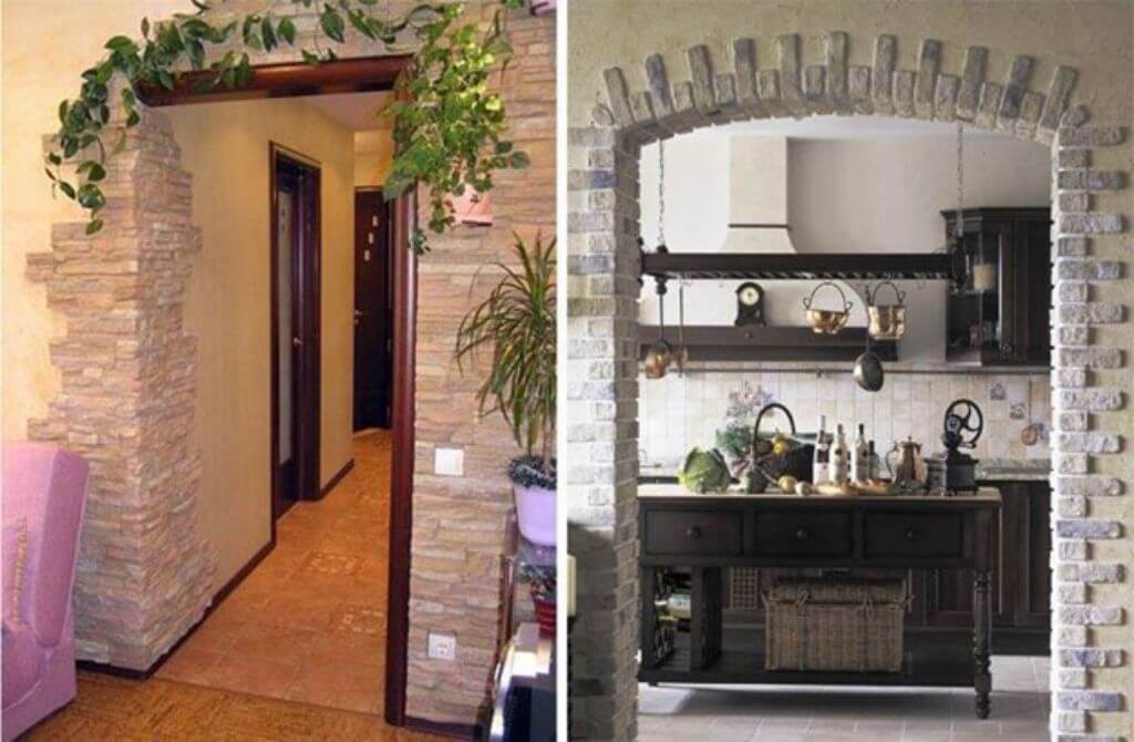 Отделка кухни декоративным камнем (искусственным и натуральным): дизайн интерьера, варианты и сочетания, фото